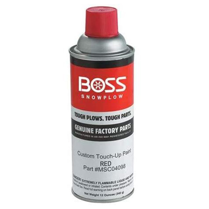 Boss MSC04098 Touch-Up Spray Paint Red 12 Oz.