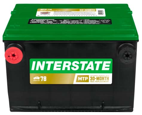 Batería interestatal MTP-78 de 12 voltajes