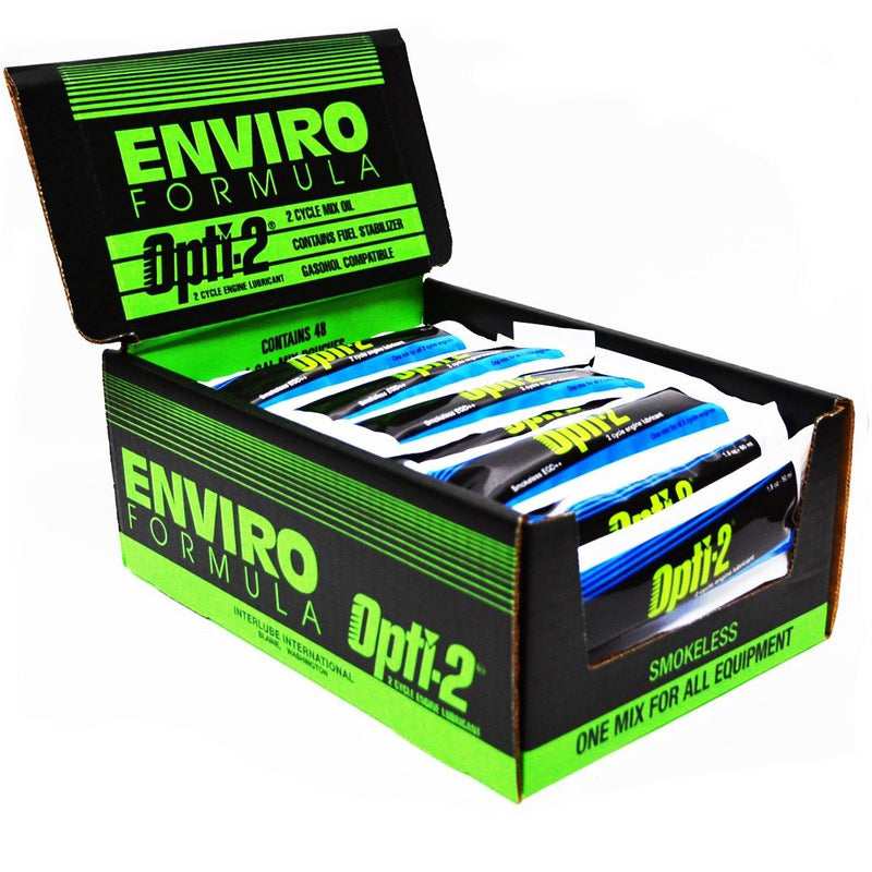 Lubricante para motores de 2 tiempos Opti-2 20096, 1 ​​galón, 48 unidades