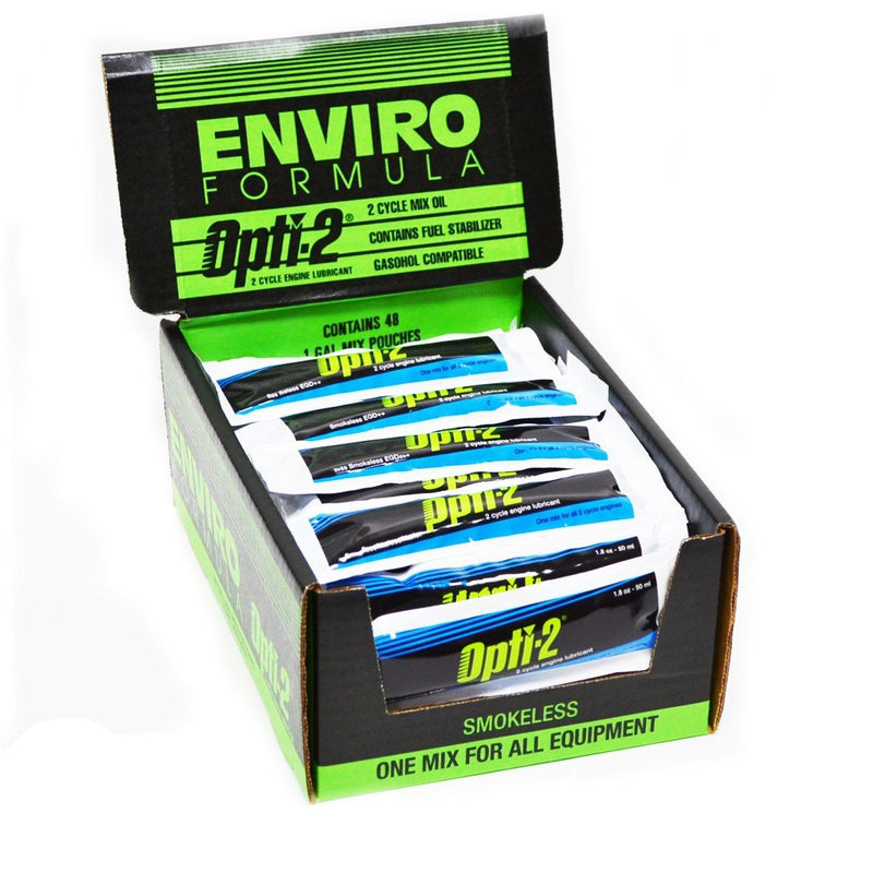 Lubricante para motores de 2 tiempos Opti-2 20096, 1 ​​galón, 48 unidades