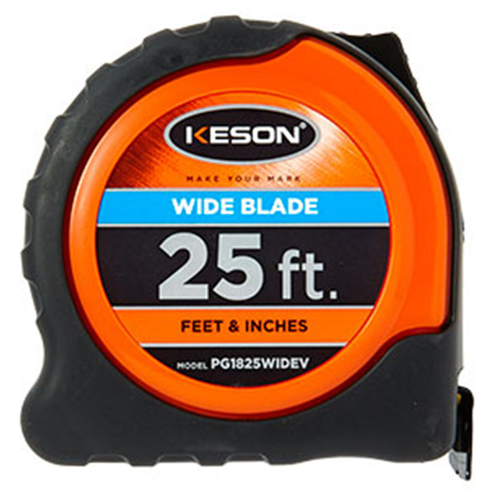 Keson PG181025 WIDE EV 25' Short Wide Measuring Tape