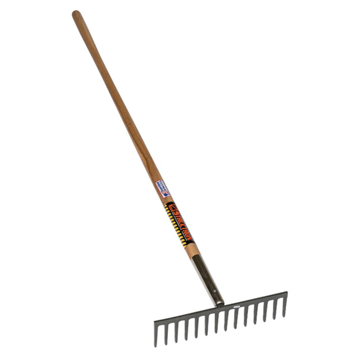 Seymour Structron (16") Stone Rake w/ Wood Handle