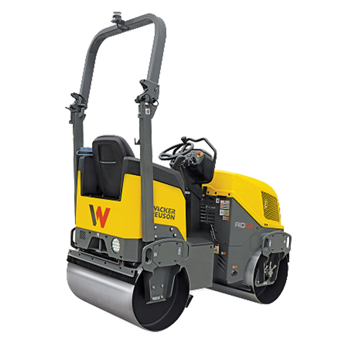 Wacker Neuson RD12-90AF Ride-On Tandem Roller with Foldable ROPS
