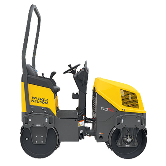 Wacker Neuson RD12-90AR Ride-On Tandem Roller w/ Fixed ROPS
