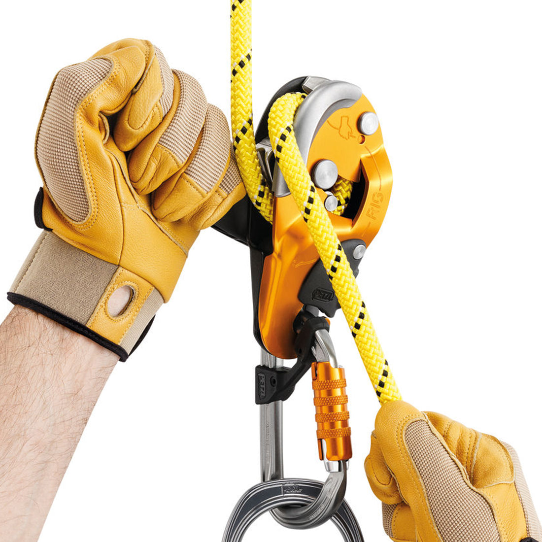 Petzl RIG Compact Self-Braking Descender Yellow