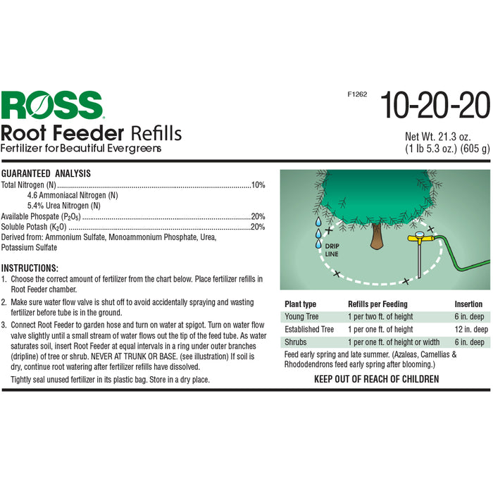 Jobes 14266 Ross Evergreen Recambios para alimentador de raíces (paquete de 36) 