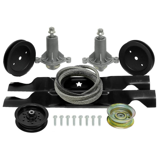 Deck Belt Blade Idler Spindle Kit for Craftsman Husqvarna 2246LS 2346XLS YT3000 YTA1946 YTA22V46 YTH20K46 YTH2246TDR YTH22V46
