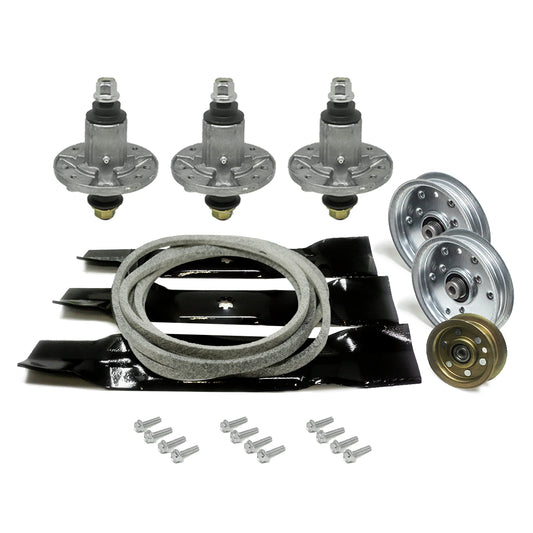 Deck Rebuild Kit for John Deere 48 inch D140 D160 D150 LA145 LA165 LA155 D155 Blade Spindle Belt Idler