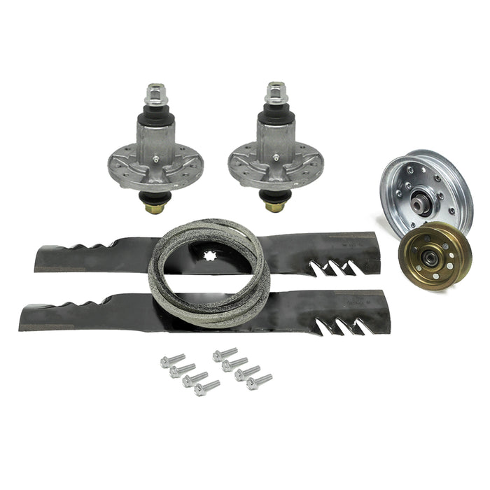 Spindle Belt Idler Mulch Blade Deck Kit for John Deere 42 Inch 115  D130 LA105 LA135 GY20454 GX20072 AM141033