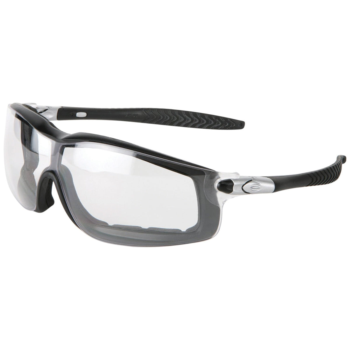 MCR Safety RT110AF Rattler Gafas de seguridad antivaho (marco negro y lente transparente)