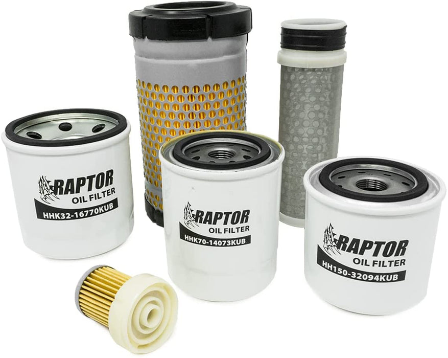 Kit de filtro Raptor para Kubota RTV-X1100C RTV-X1200D 77700-05389