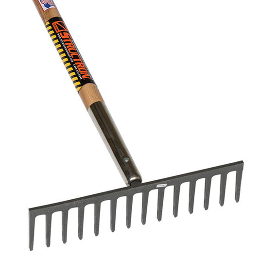 Seymour Structron (16") Stone Rake w/ Wood Handle