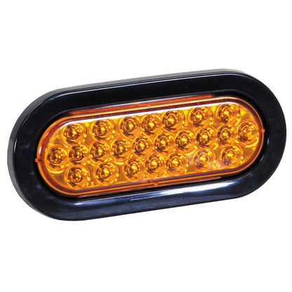 Buyers SL65AO 6" Amber Oval Recessed Strobe Light with 24 LED