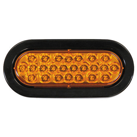 Buyers SL65AO 6" Amber Oval Recessed Strobe Light with 24 LED