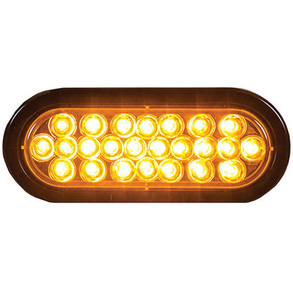 Buyers SL65AO 6" Amber Oval Recessed Strobe Light with 24 LED