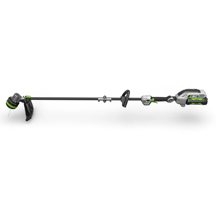 EGO 15 In. Powerload String Trimmer W/ Carbon Fiber Split Shaft Foldable Shaft Kit With 210w Charger, 2.5ah Battery