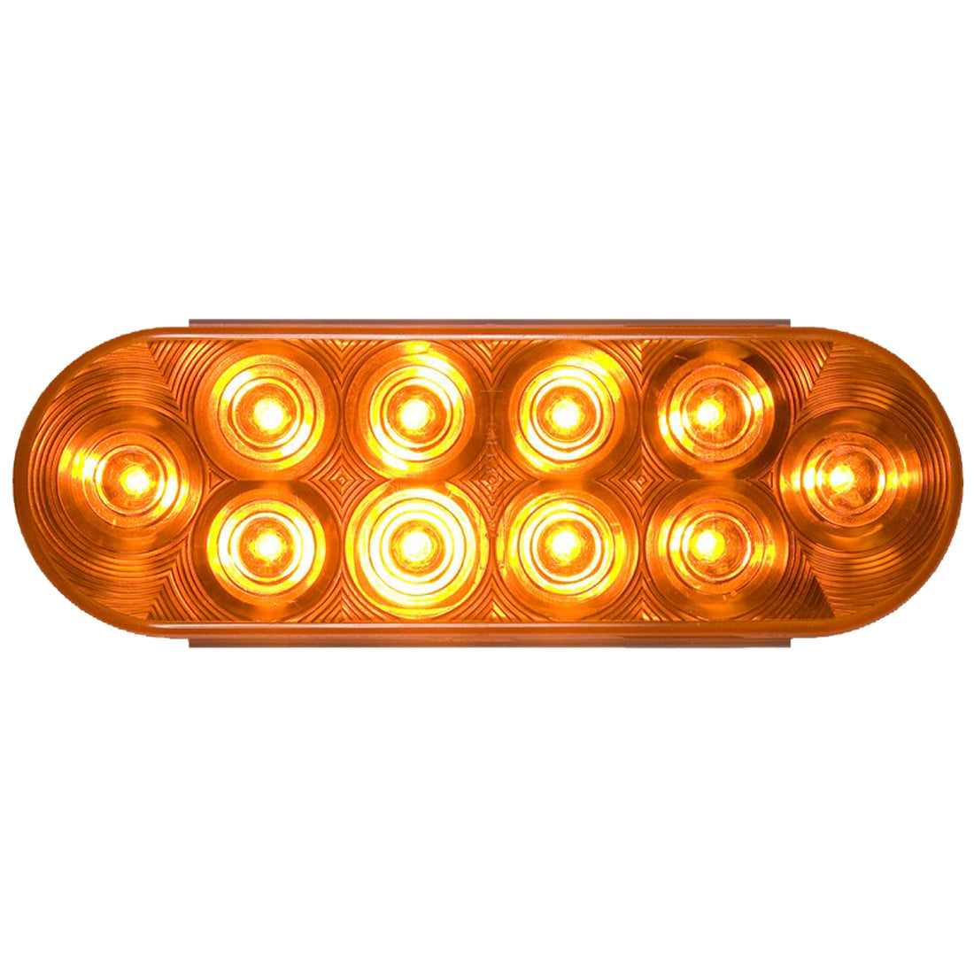 Luz de freno/giro/trasera LED ámbar Optronics - Ovalada de 6"