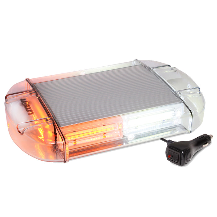 Custer Products STR13AW-MAG 13 In. Clear Amber LED Light Bar Magnetic Mount