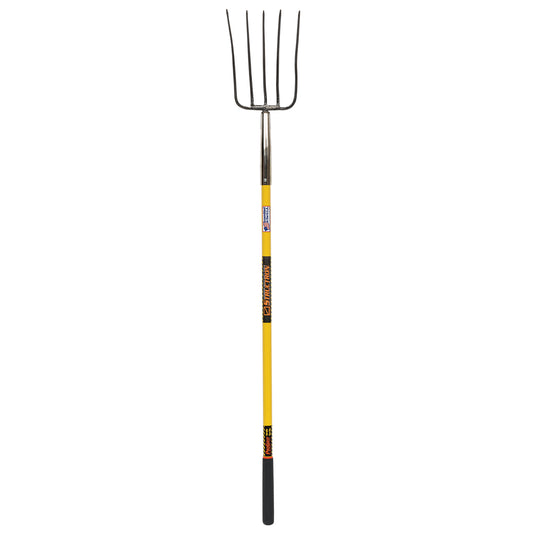 Seymour 49288 Structron 5-Tine Compost Fork w/ 54 In. Fiberglass Handle