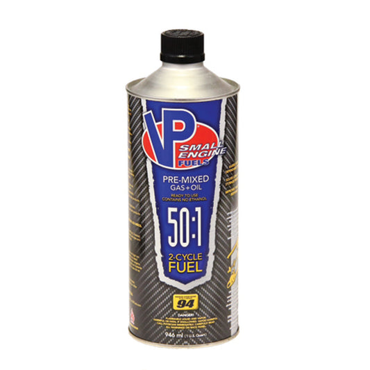 VP 6235 Combustible premezclado para motores pequeños de 2 tiempos, 50:1, 1 cuarto de galón.