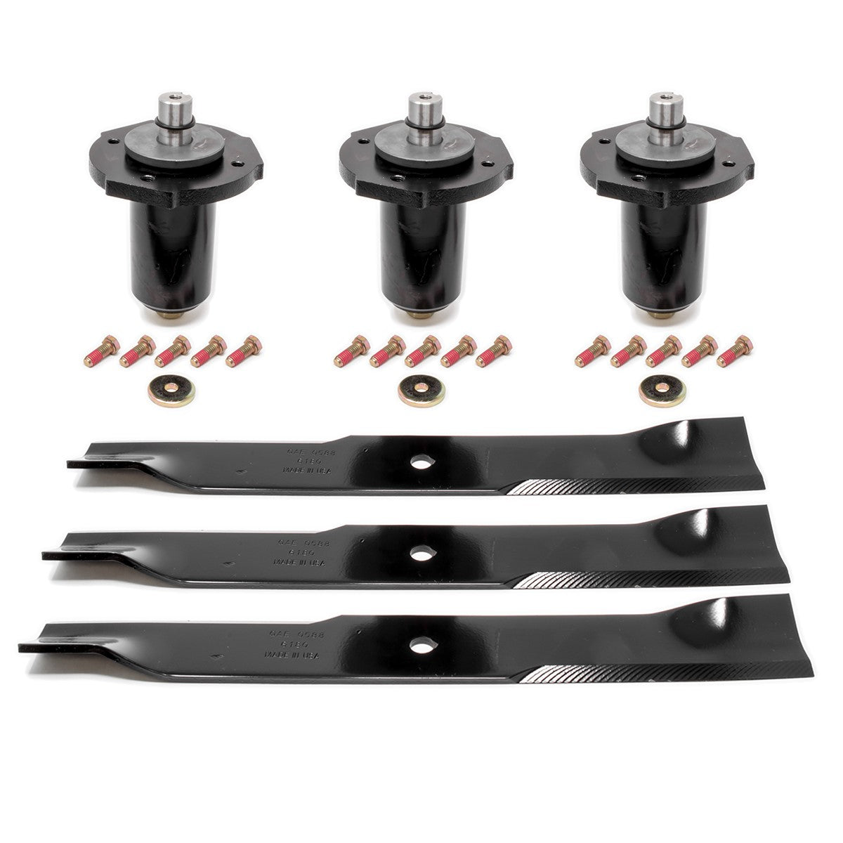 Kit de cuchillas de husillo para Ariens Gravely de 60 pulgadas, corte Max Zoom 2560, Pro-Turn 260, 460, Zero-Turn 59202600, 59215400